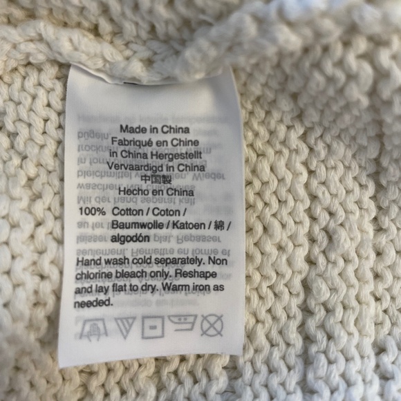 Madewell Knit Lace-back Short Sleeve Sweater ~ MEDIUM - Picture 9 of 9